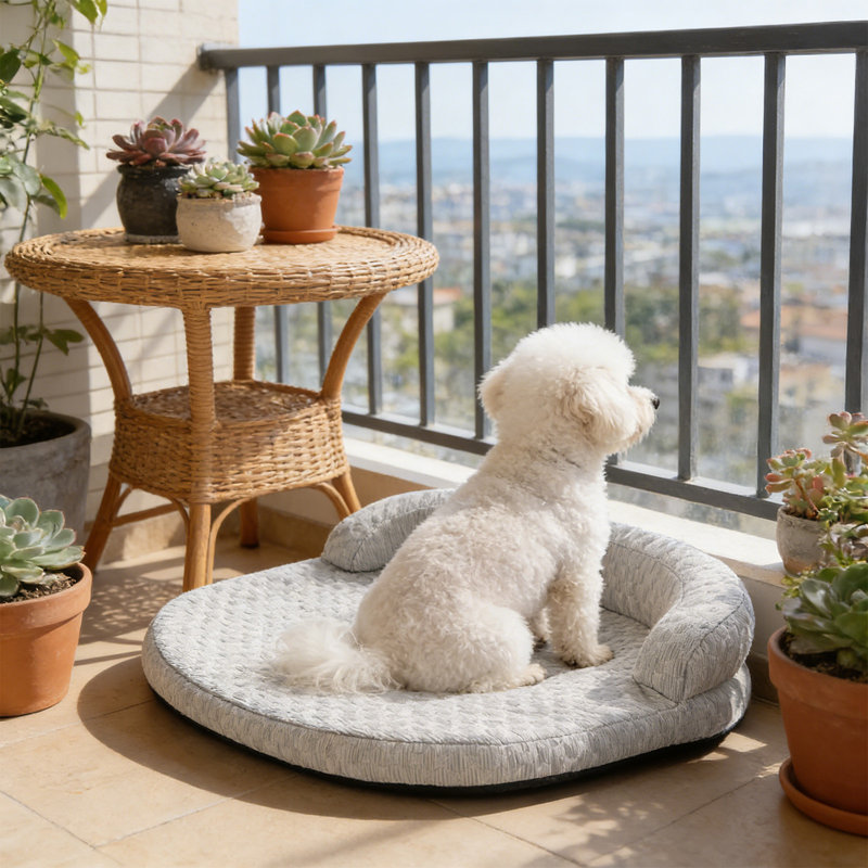 Tapis lavable pour animaux de compagnie Summer, Gris