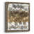 Toile avec cadre noyer