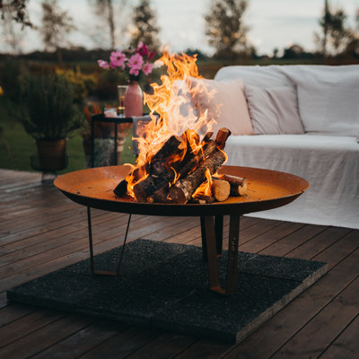 Round Steel Wood Burning Smokeless Fire Pit
