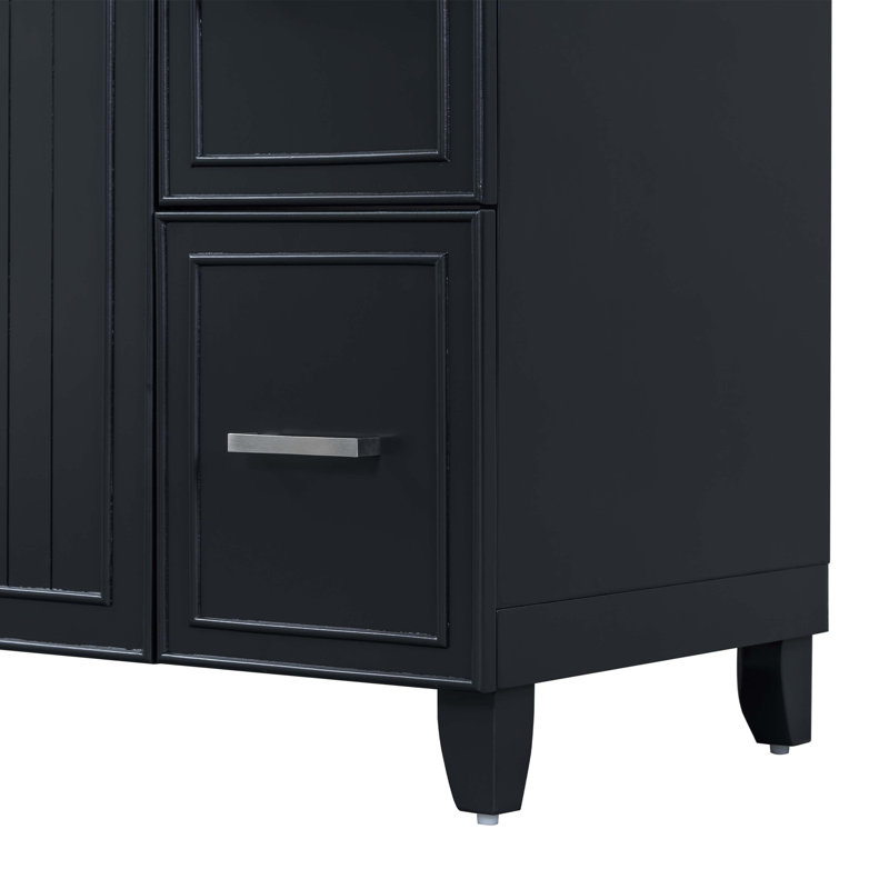 [Cabinet seulement] Meuble-lavabo 36 po, Noir, noir, noir, noir