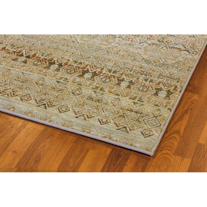 Tapis brun clair Dobromir, Rectangle 3 pi 11 po x 5 pi 7 po