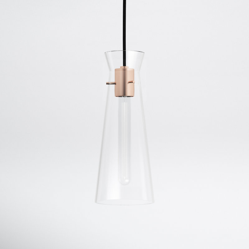 Gena 1 - Light Single Pendant, Polished Copper
