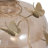 Decorative Rounded Glass Flower Vase for Table Home Decor - Elegant Butterfly Metal Accent for Console, or Tabletop Styling- 10", Gold & Metallic