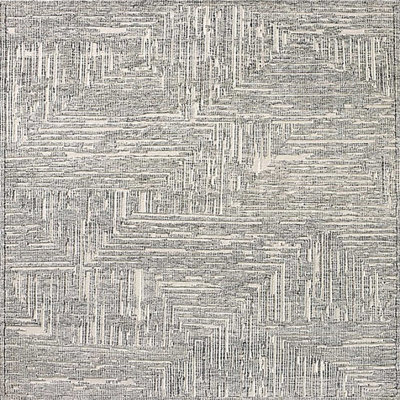 Tapis 100% moderne de style Mid-Century lavable à la machine 100%, Carré 8 pi