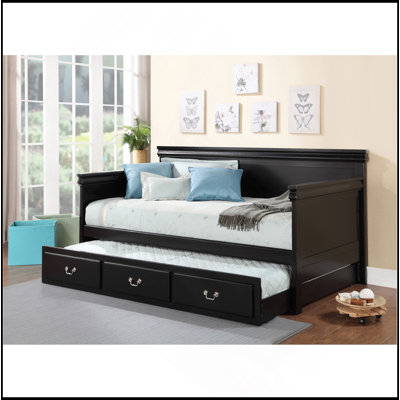 Black Finish Daybed (Twin)