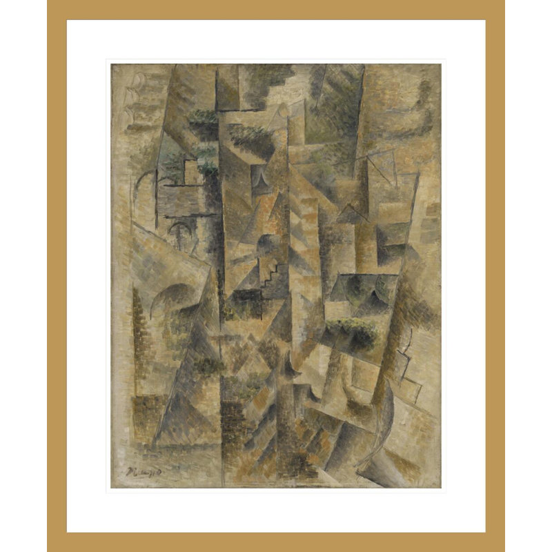 «Landscape at Céret» par Pablo Picasso, impression giclée sur cadre, H 28,33 po x l 23,5 po