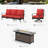 5 - Person Patio Conversation Set With Swiveling Lounge Chairs-2068476306