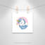 Impression sur papier Sparkly Unicorn-47848580-47483684