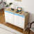 Natural wood/White