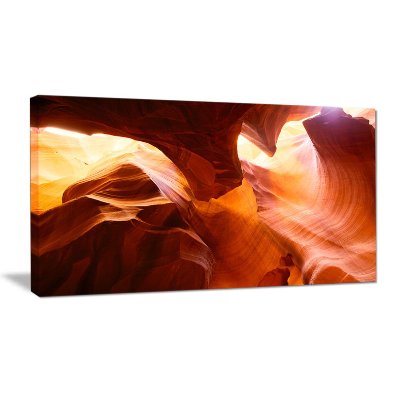 « yellow antilope canyon », impression sur toile tendue, H 20 po x l 40 po x P 1po