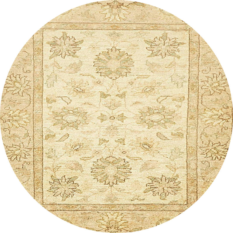 Abstract Indoor Rug, Round 4'