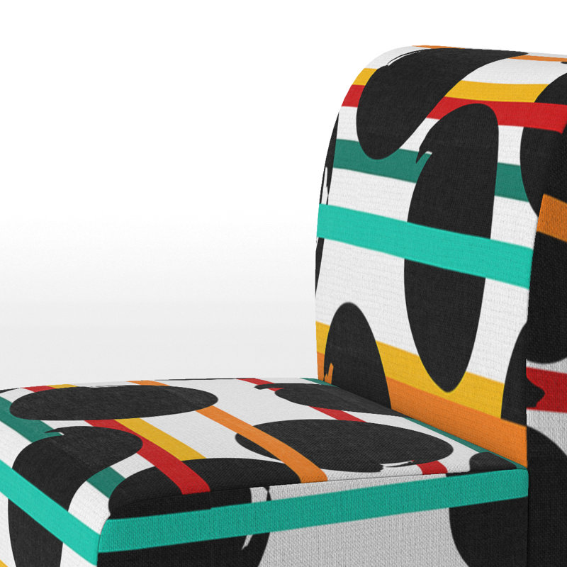 Fauteuil de chambre rembourré Black Dot Dots
