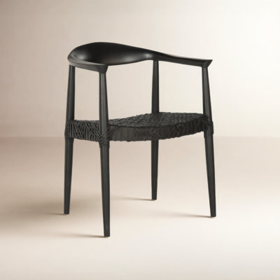 Kazbah Genuine Leather Dining Armchair
