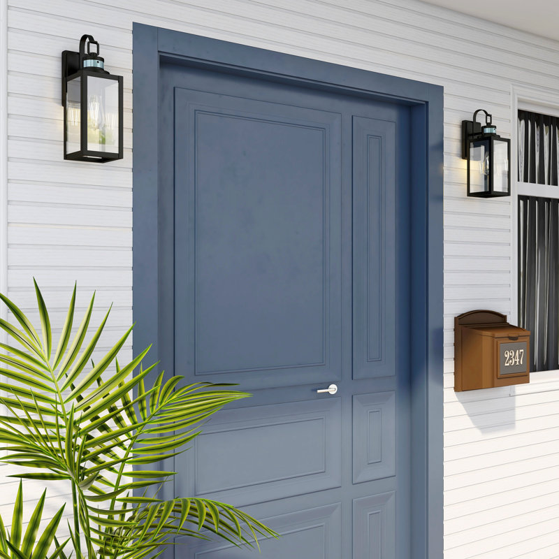 Schock Motion Sensor Outdoor Wall Light(Set of 2)