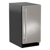Marvel 15"W. Low Profile Built-In 39 Lb. Daily Production Clear Ice Machine with Factory-Installed Pump - Stainless Steel