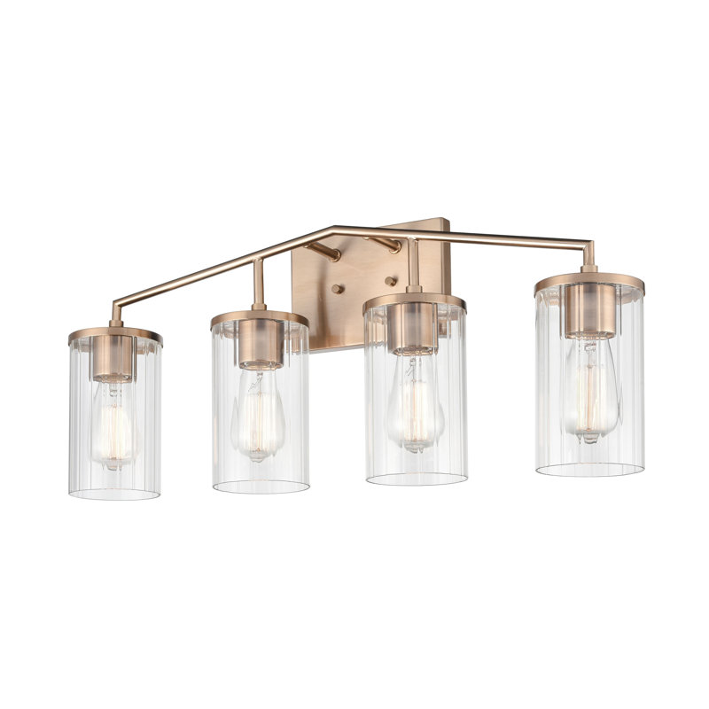 Éclairage de salle de bain à 2 lumières à intensité variable, Or, 4