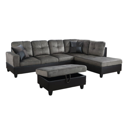 Canapé modulaire en L 103,5 po