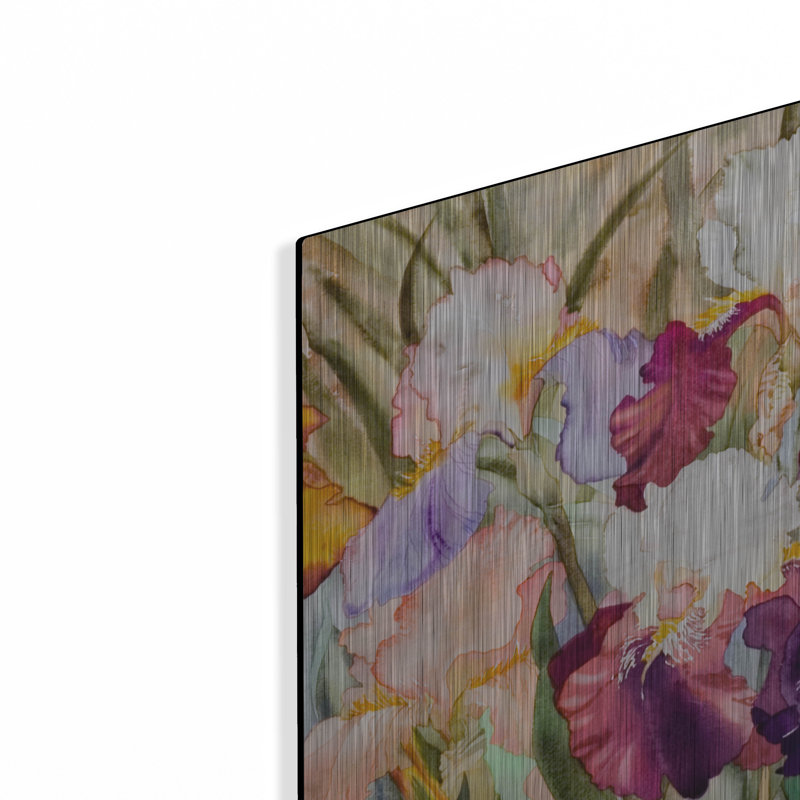«Iris Garden I» par Sharon Pitts, Me, H 12 po x l 16 po