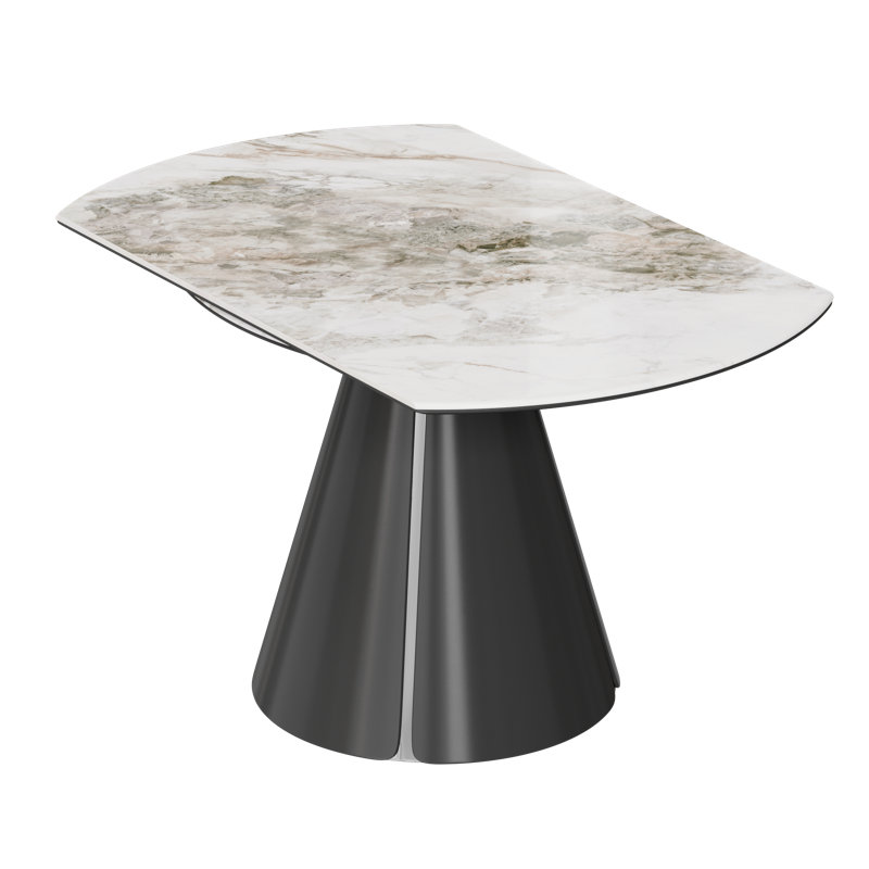 Slade Modern 33" To 51" Extendable Dining Table For 4 To 6
