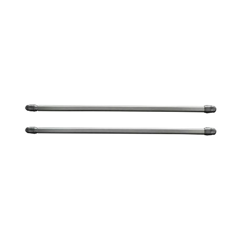 Adjustable Chrome Aluminum Cafe Curtain Rod Set