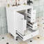 Meuble-lavabo en bois avec lavabo, tiroirs de rangement et tablettes de porte internes en bois-1390970942