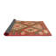 Tapis contemporain orange / brun / crème-1093776274