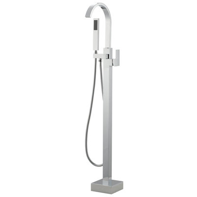 1 Handle Bathroom Freestanding Tub Filler with Diverter