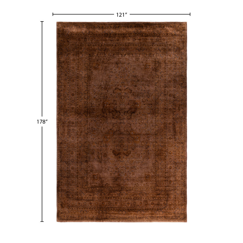 Overdyed One-of-a-Kind 10' 1" X 14' 10" Hand Knotted Area Rug