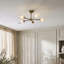 Clear Glass Semi Flush Mount