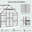 0.6' W x 1.7' D Greenhouse
