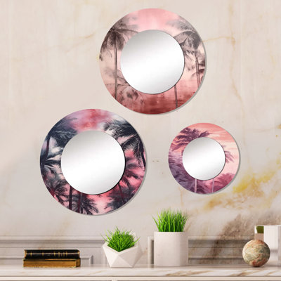 Devanie Metal Round Mirror