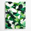 Abstrait aquarelle 70, art mural sur toile verte-932061168