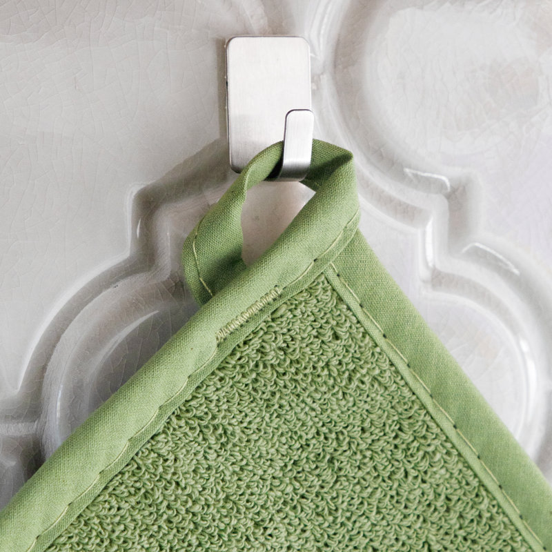 RITZ Cotton Potholder Set, Cactus Green
