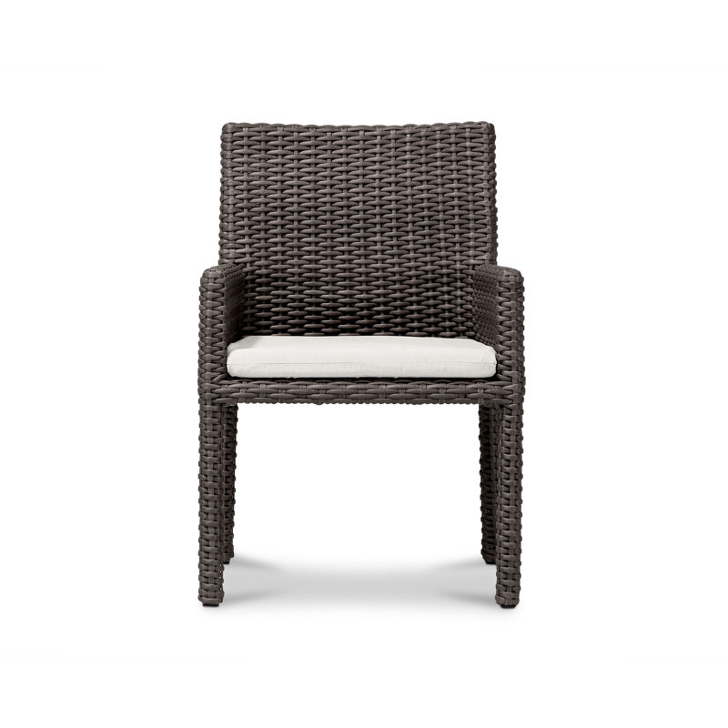 Chaise de patio avec coussin Marfik, Toile Sunbrella® naturel