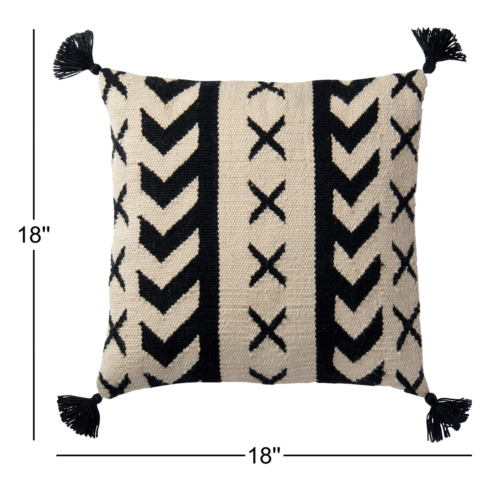 Kalindi Tassels Indoor/Outdoor Pillow Cover