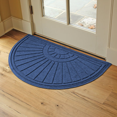 WaterHog® Sunburst 24 in. x 39 in. Half Round Indoor Outdoor Doormat