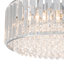 3-Light Round Crystal Flush Mount-402204350