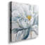 Impression d'art floral moderne peint à la main en bleu et blanc-1808608650