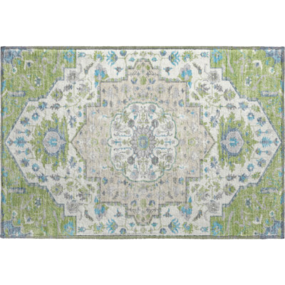 Premium Machine Washable Elvis AMF985 Oriental Rug