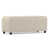 Tissu en polyester naturel d'aspect lin