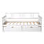 Lit de jour simple en bois avec deux tiroirs-27550394
