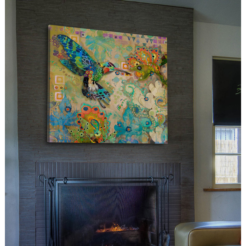 Evelia - Wrapped Canvas Painting, 101cm H x 101cm W x 3.81cm D