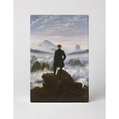 Wanderer au-dessus de la mer de brouillard (1818) - Portrait, art mural sur toile