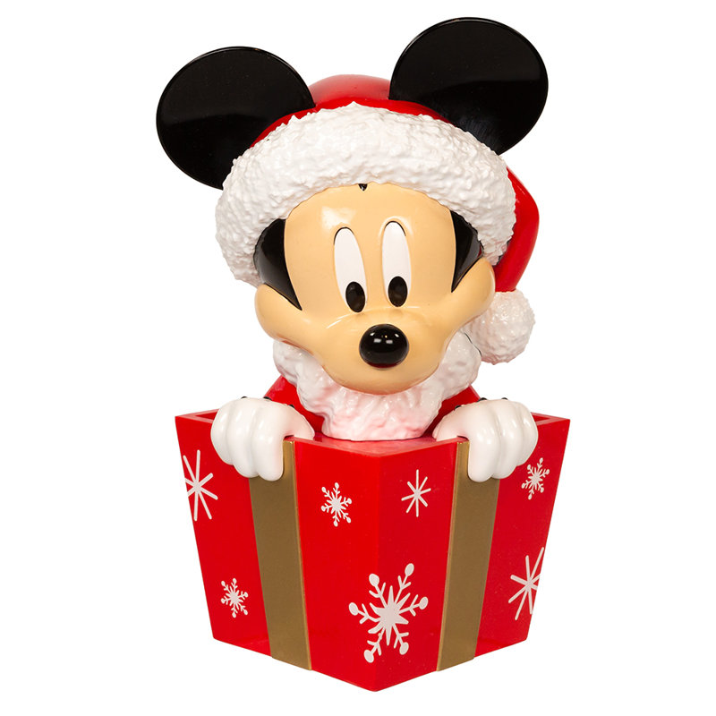 Arbre de Noël illuminé Kurt Adler, Disney Mickey in a Gift, plastique, 8 po