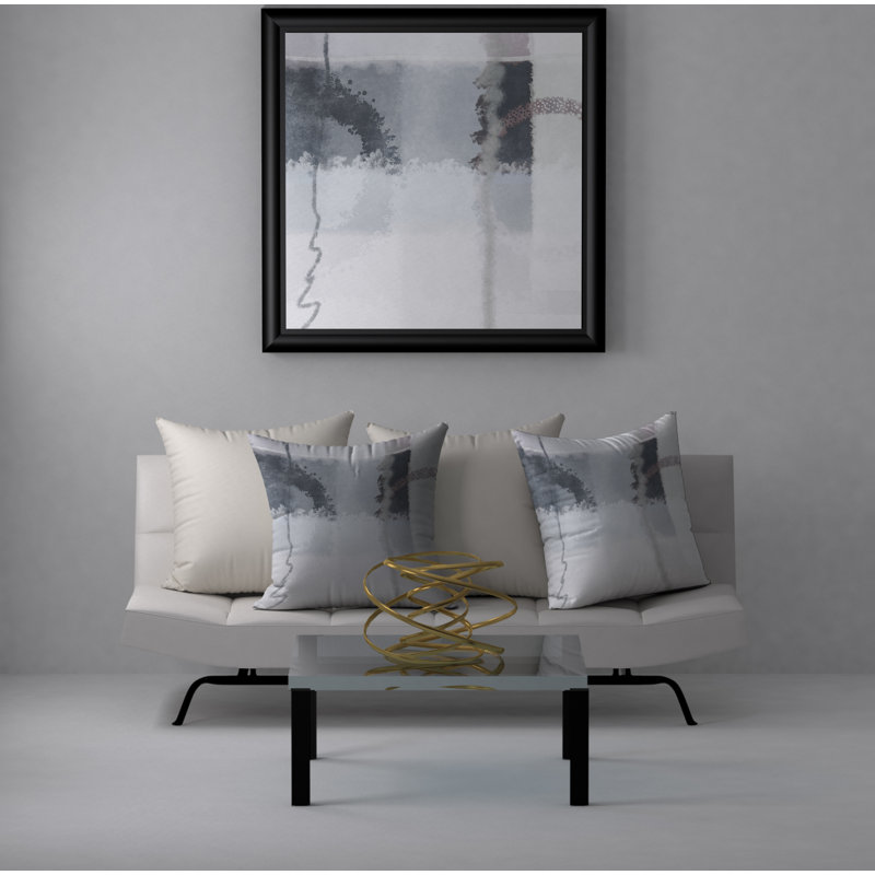Abstract Reversible Throw Pillow, 18" x 18"