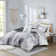 Cassiopeia Watercolor Tie Dye Printed Comforter Set with Throw Pillow