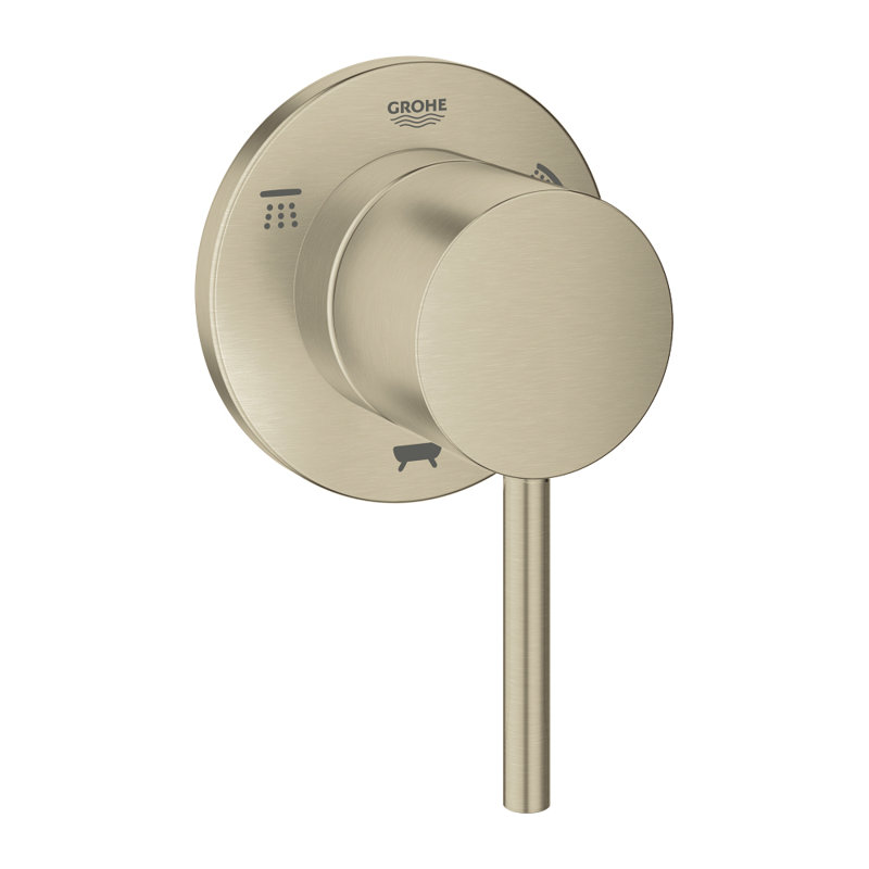 Nouveau déviateur à 3 voies Atrio®, Nickel brossé Infinity