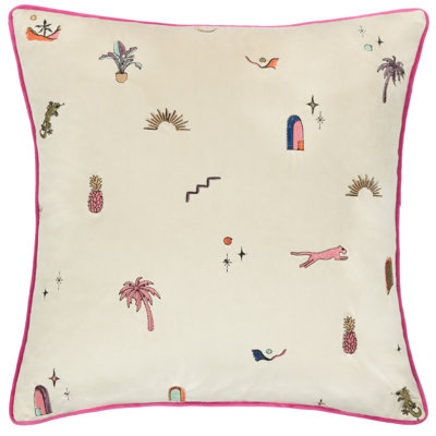 Eivissa Abstract Square Throw Cushion