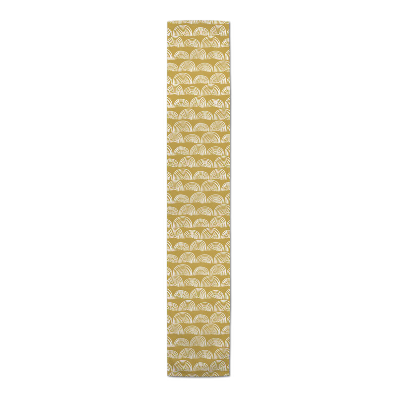 Anavey Rectangle Polyester Table Runner, 72" x 16", Yellow