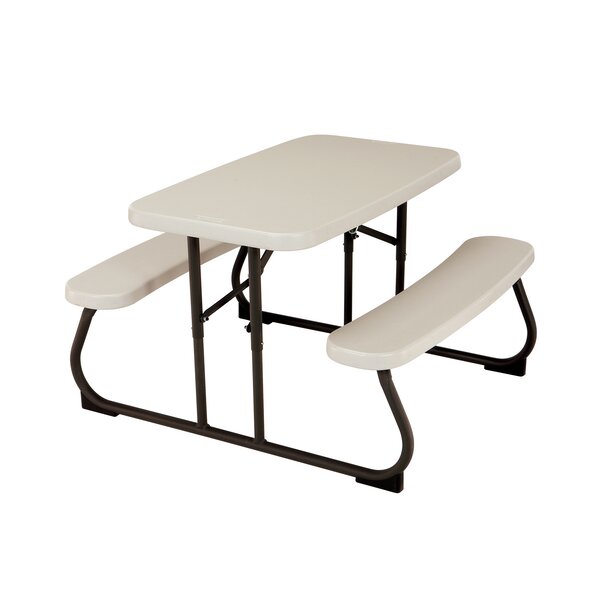 Ultra Play Natural Extra Heavy-Duty ADA Accessible Rectangular Table, Single Sided / Recycled Plastic / Pressure Treated